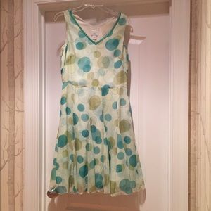 Garnet Hill Silk Fit and Flare Dress